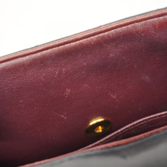 Chanel Mini Matelasse Shoulder Bag Navy Lambskin Gold Hardware Pre-owned Women's - Picture 10 of 16